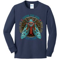 Funny The Cicadas Reunion Summer 2024 Kids Long Sleeve Shirt