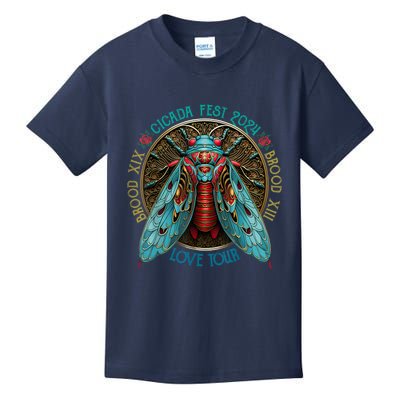 Funny The Cicadas Reunion Summer 2024 Kids T-Shirt