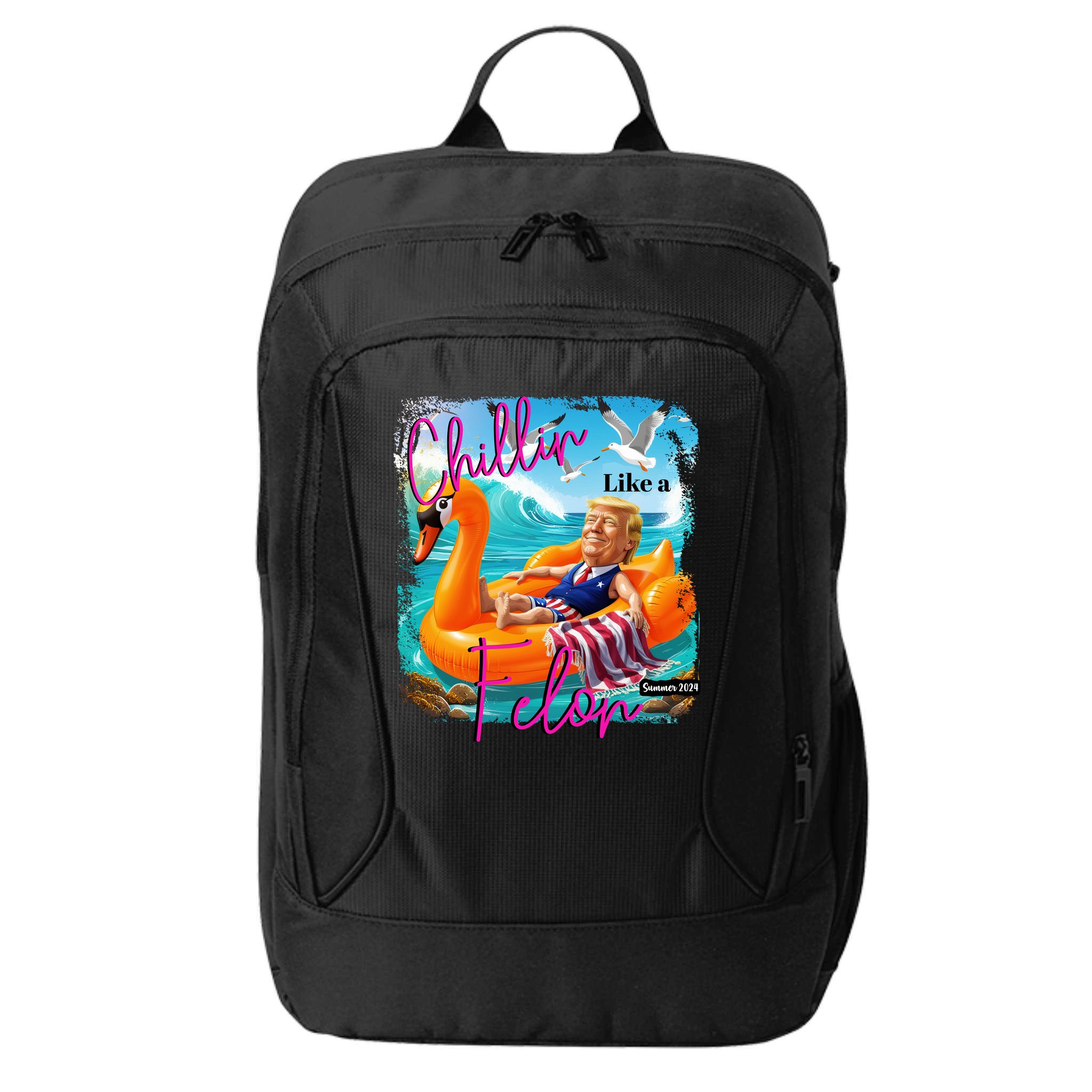 Funny Trump Chillin Like A Felon City Backpack