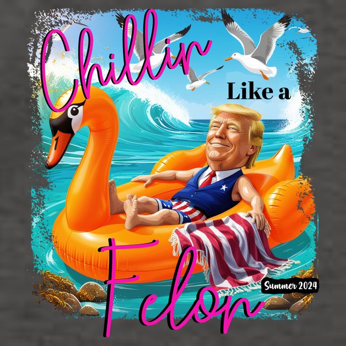 Funny Trump Chillin Like A Felon Vector Backpack