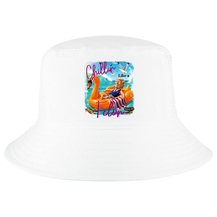 Funny Trump Chillin Like A Felon Cool Comfort Performance Bucket Hat