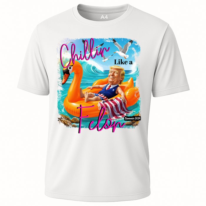 Funny Trump Chillin Like A Felon Performance Shirt