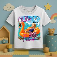 Funny Trump Chillin Like A Felon Toddler T-Shirt