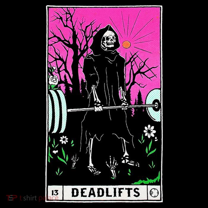 Funny Tarot Card Deadlifts Gym Workout Occult Reader Black Impact Tech Backpack