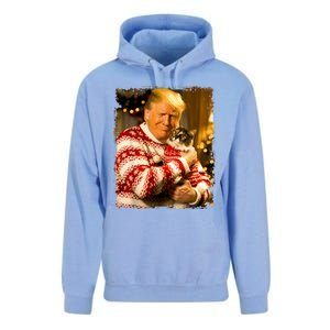 Funny Trump Christmas Sweater For Cat Lovers Xmas Pajamas Unisex Surf Hoodie