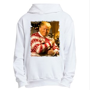 Funny Trump Christmas Sweater For Cat Lovers Xmas Pajamas Urban Pullover Hoodie