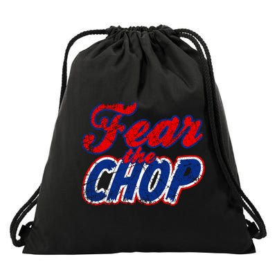 Fear The Chop Legendary Atlanta Baseball TShirt Drawstring Bag