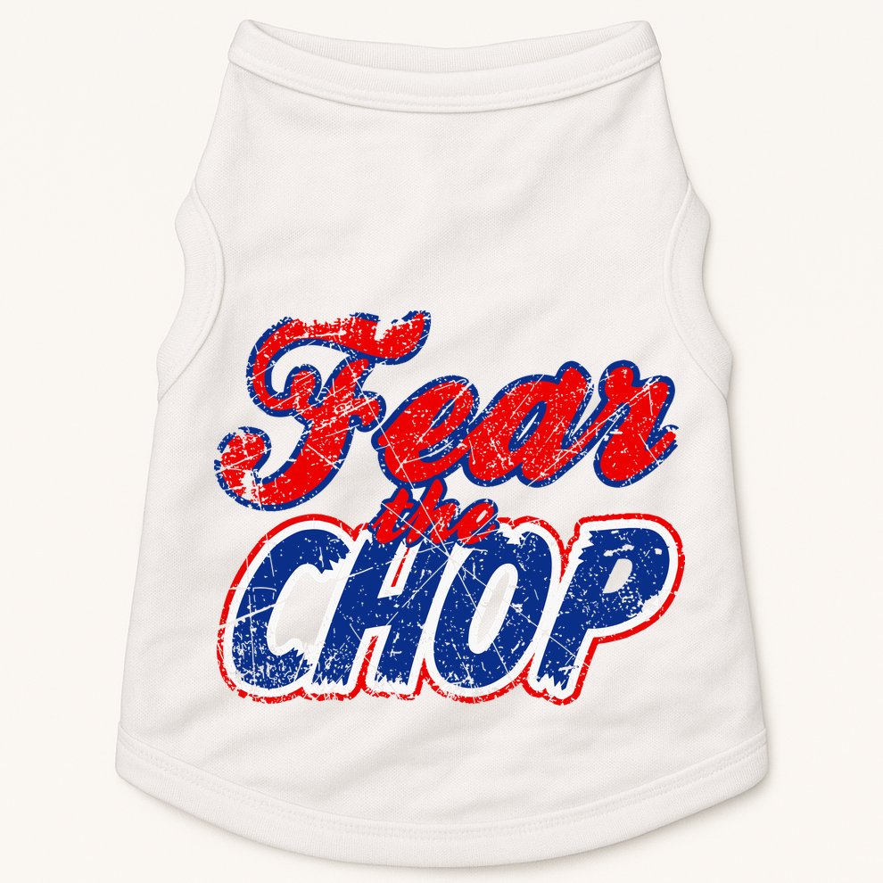 Fear The Chop Legendary Atlanta Baseball TShirt Doggie Tank