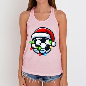 Funny Trump Christmas IM Just Here For The Deviled Eggs Women's Knotted Racerback Tank