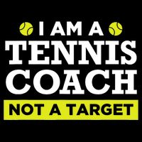 Funny Tennis Coach Gift Not A Target TShirt 16 in Basic Backpack