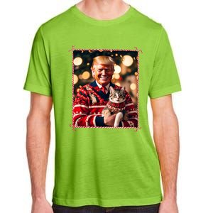 Funny Trump Christmas Sweater For Cat Lovers Adult ChromaSoft Performance T-Shirt