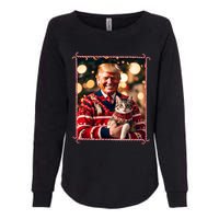 Funny Trump Christmas Sweater For Cat Lovers Womens California Wash Sweatshirt