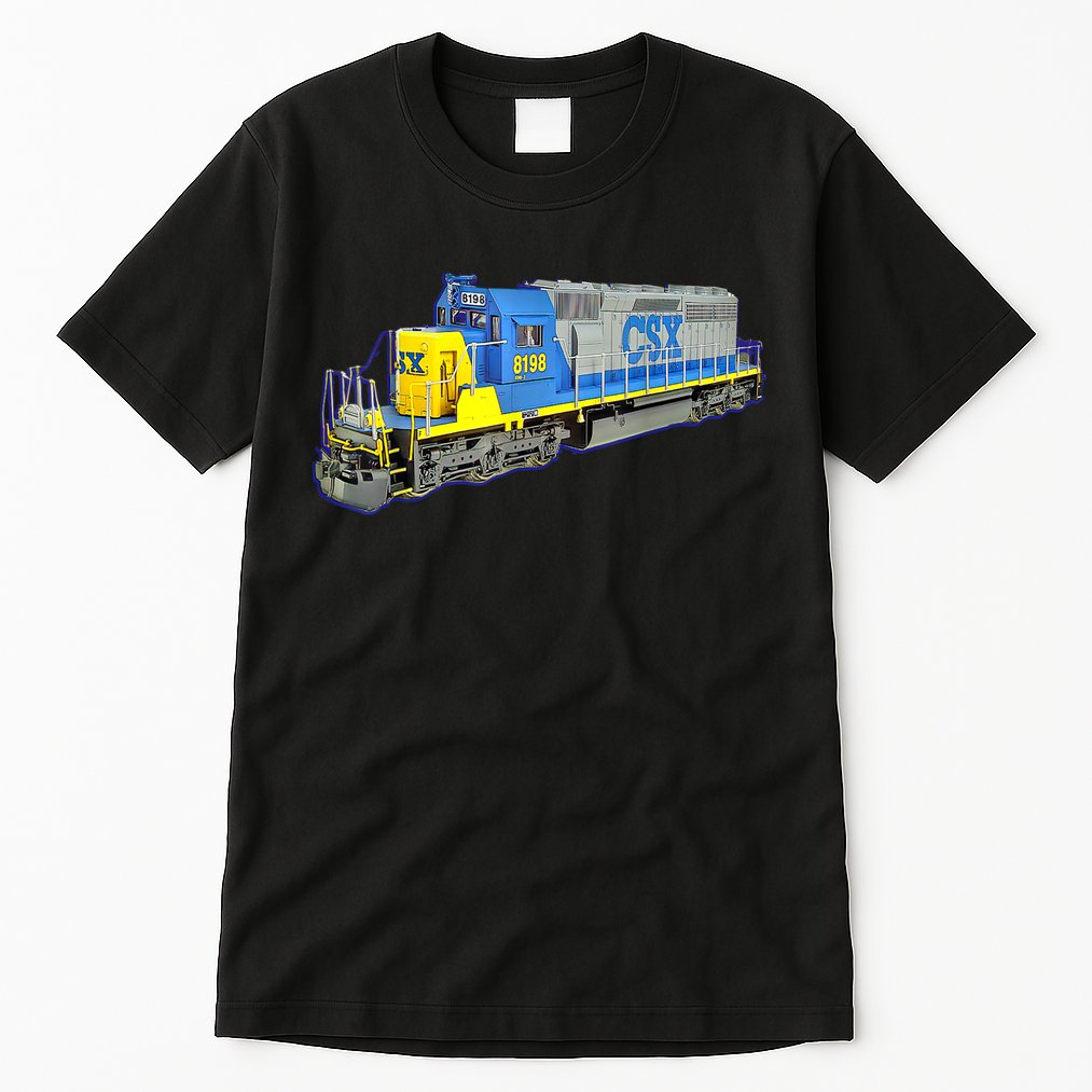 Freight Train CSX Engine Tall T-Shirt