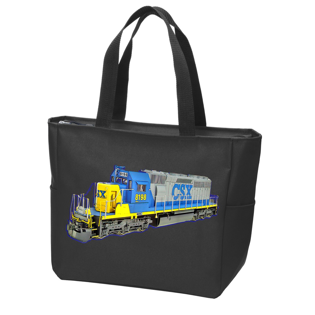 Freight Train CSX Engine Zip Tote Bag
