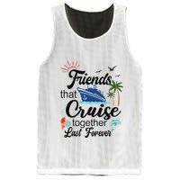Friends That Cruise Together Last Forever Ship Crusing Mesh Reversible Basketball Jersey Tank