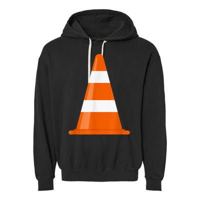 Funny Traffic Cone Costume Easy Simple Halloween Costumes Garment-Dyed Fleece Hoodie