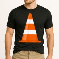 Funny Traffic Cone Costume Easy Simple Halloween Costumes Cooling Performance Crew T-Shirt