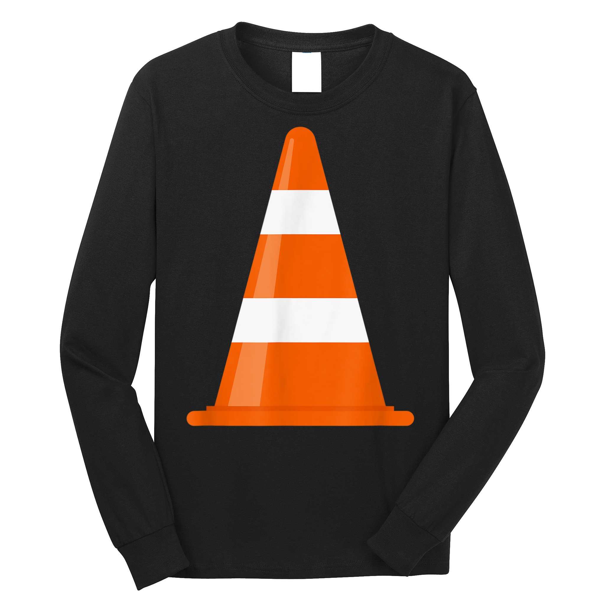 Funny Traffic Cone Costume Easy Simple Halloween Costumes Long Sleeve Shirt