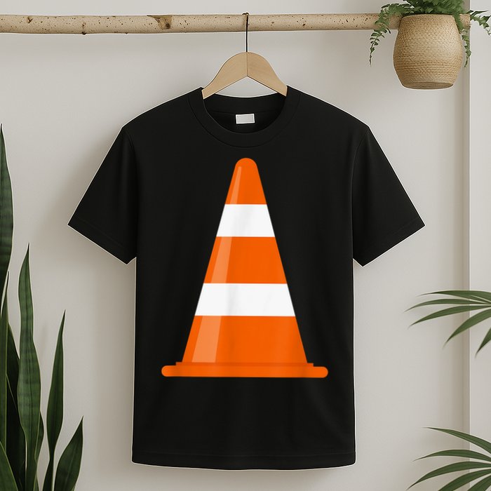 Funny Traffic Cone Costume Easy Simple Halloween Costumes T-Shirt