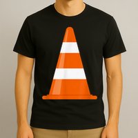 Funny Traffic Cone Costume Easy Simple Halloween Costumes T-Shirt
