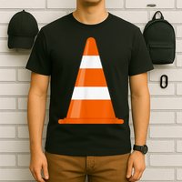 Funny Traffic Cone Costume Easy Simple Halloween Costumes T-Shirt