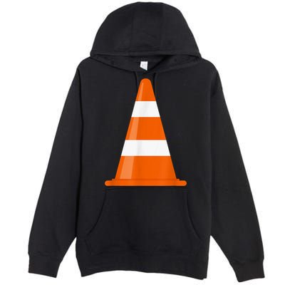 Funny Traffic Cone Costume Easy Simple Halloween Costumes Premium Pullover Hoodie