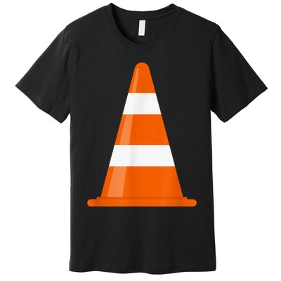 Funny Traffic Cone Costume Easy Simple Halloween Costumes Premium T-Shirt