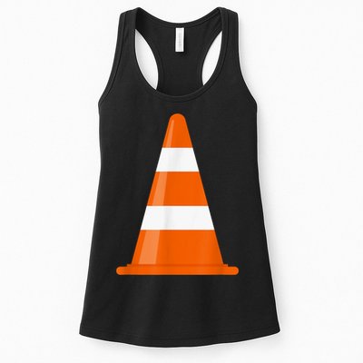 Funny Traffic Cone Costume Easy Simple Halloween Costumes Womens Tank Top