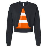Funny Traffic Cone Costume Easy Simple Halloween Costumes Cropped Pullover Crew
