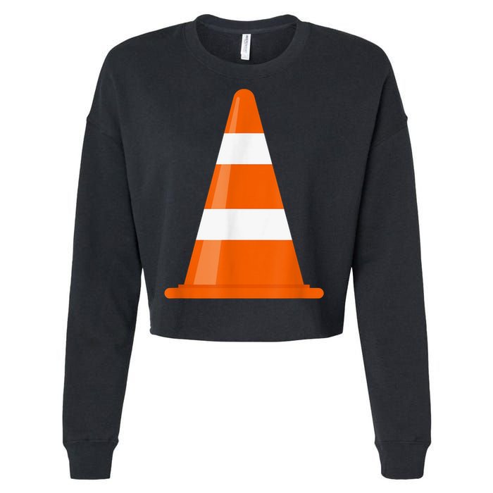 Funny Traffic Cone Costume Easy Simple Halloween Costumes Cropped Pullover Crew