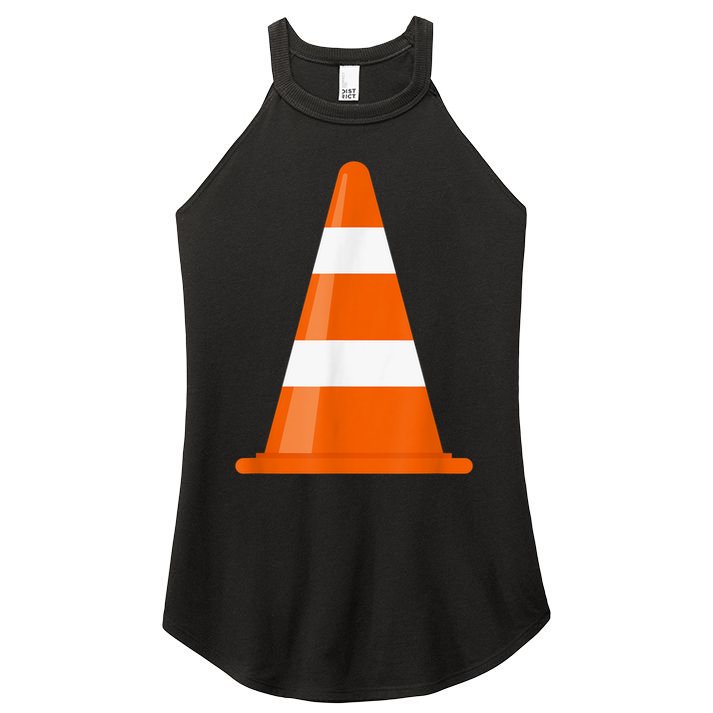Funny Traffic Cone Costume Easy Simple Halloween Costumes Women's Perfect Tri Rocker Tank
