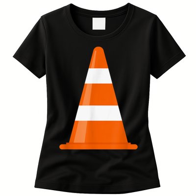 Funny Traffic Cone Costume Easy Simple Halloween Costumes Womens T-Shirt