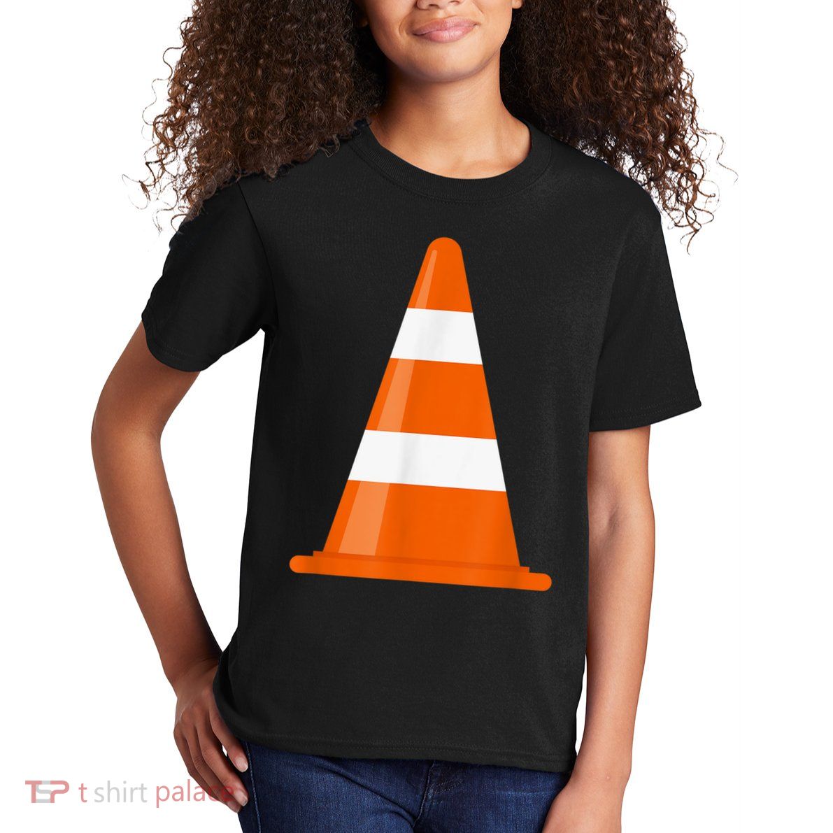 Funny Traffic Cone Costume Easy Simple Halloween Costumes Kids T-Shirt