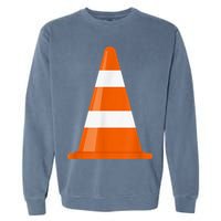 Funny Traffic Cone Costume Easy Simple Halloween Costumes Garment-Dyed Sweatshirt