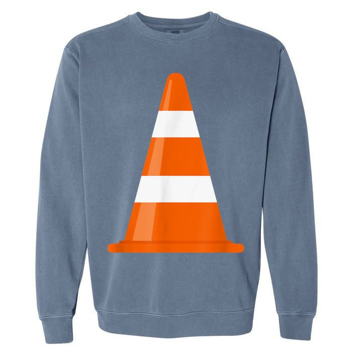 Funny Traffic Cone Costume Easy Simple Halloween Costumes Garment-Dyed Sweatshirt