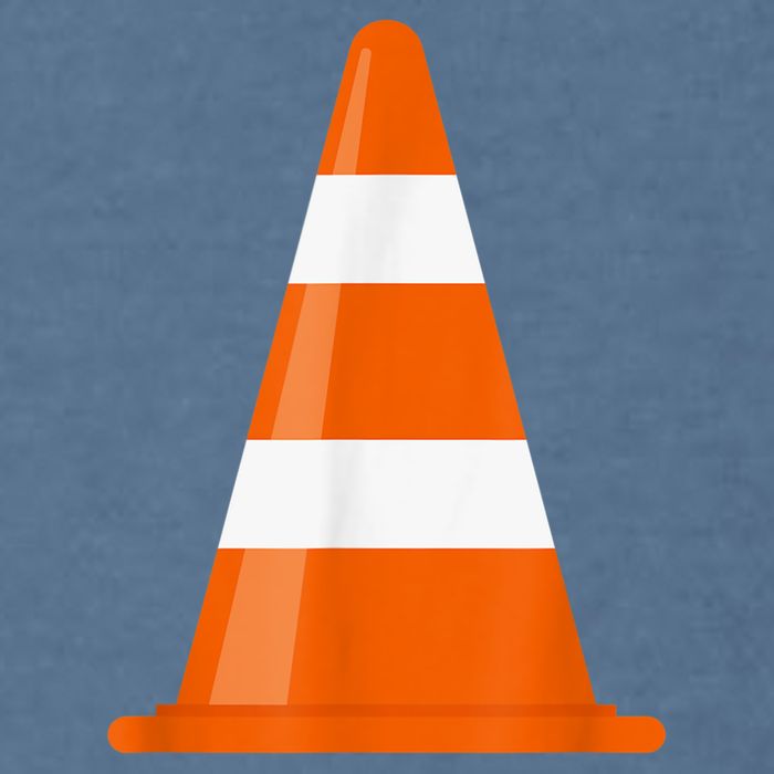 Funny Traffic Cone Costume Easy Simple Halloween Costumes Garment-Dyed Sweatshirt