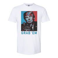 Funny Trump Cat Grab Em Vintage Retro Trump Gift Softstyle® CVC T-Shirt