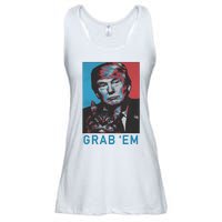 Funny Trump Cat Grab Em Vintage Retro Trump Gift Ladies Essential Flowy Tank