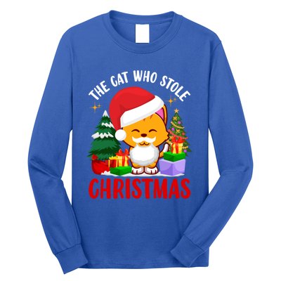 Funny The Cat Who Stole Christmas Cool Gift Long Sleeve Shirt