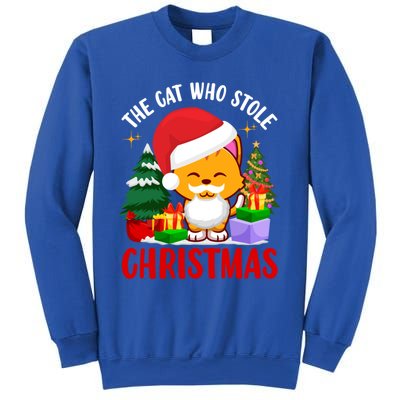 Funny The Cat Who Stole Christmas Cool Gift Sweatshirt