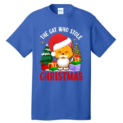 Funny The Cat Who Stole Christmas Cool Gift Tall T-Shirt