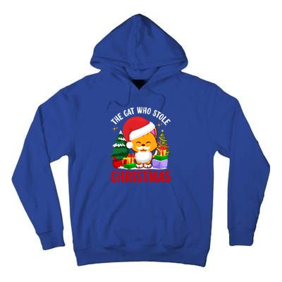 Funny The Cat Who Stole Christmas Cool Gift Tall Hoodie