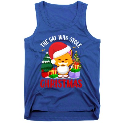 Funny The Cat Who Stole Christmas Cool Gift Tank Top