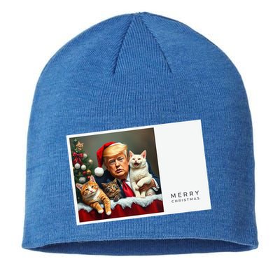 Funny Trump Christmas Card Cute Gift Sustainable Beanie