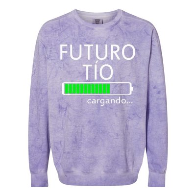 Futuro Tio Cargando Spanish Uncle Pregnancy Announcement Colorblast Crewneck Sweatshirt