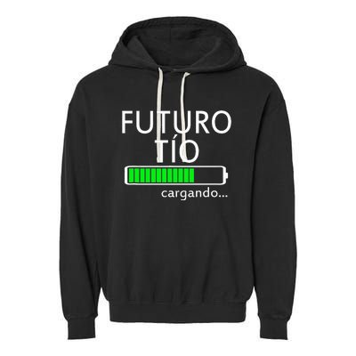 Futuro Tio Cargando Spanish Uncle Pregnancy Announcement Garment-Dyed Fleece Hoodie