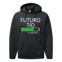 Futuro Tio Cargando Spanish Uncle Pregnancy Announcement Performance Fleece Hoodie