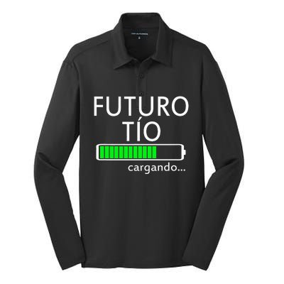 Futuro Tio Cargando Spanish Uncle Pregnancy Announcement Silk Touch Performance Long Sleeve Polo