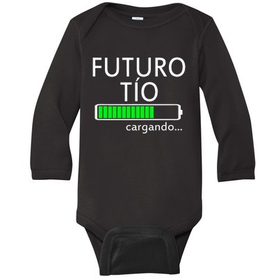 Futuro Tio Cargando Spanish Uncle Pregnancy Announcement Baby Long Sleeve Bodysuit