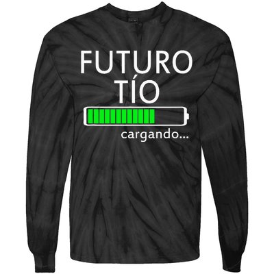 Futuro Tio Cargando Spanish Uncle Pregnancy Announcement Tie-Dye Long Sleeve Shirt